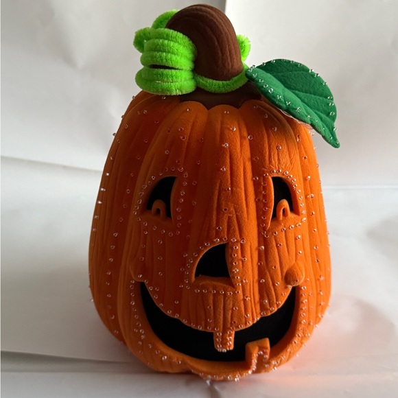 Fiber Optic Avon Glowing Pumpkin Decoration - Tested, Original Box, Vintage 2002 - Picture 4 of 16